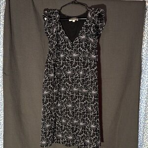 Loft Black and White Dress